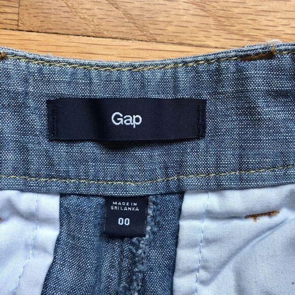 Gap Chambray Blue Shorts XS - Picture 3 of 4
